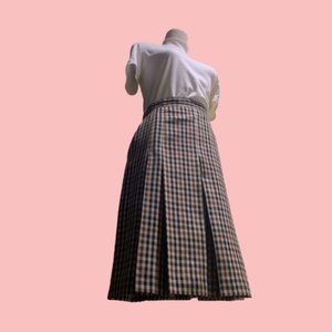 Vintage 60s Brown/Black/Yellow Gingham Skirt 💕